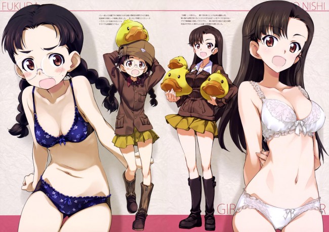 ガルパン女子たちのエッチな水着姿とか下着姿とかフルカラーでｗｗｗ-31