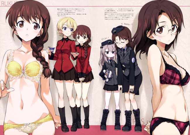 ガルパン女子たちのエッチな水着姿とか下着姿とかフルカラーでｗｗｗ-36