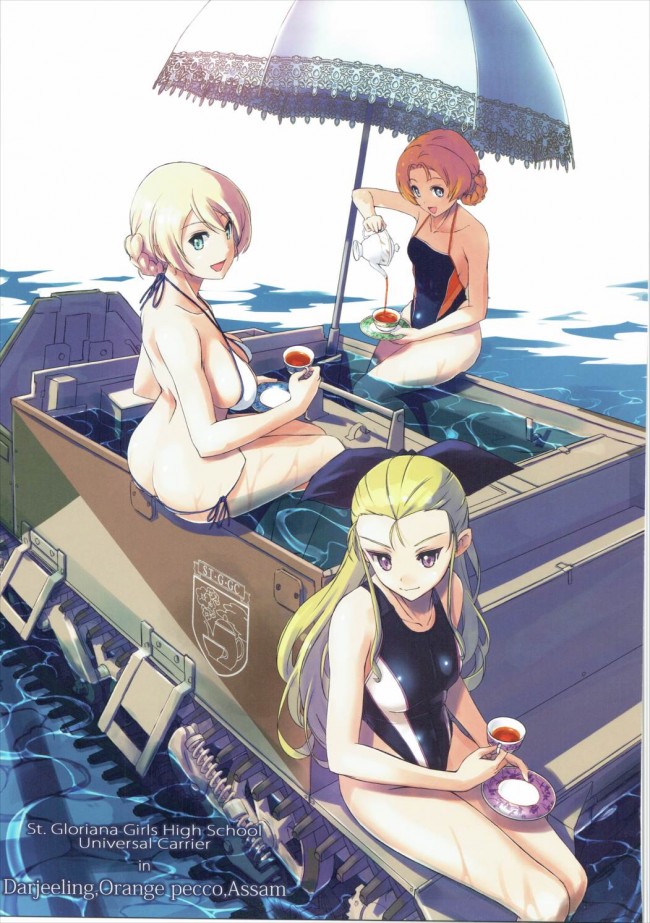 ガルパン女子たちのエッチな水着姿とか下着姿とかフルカラーでｗｗｗ-11