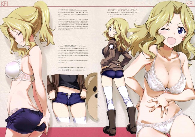 ガルパン女子たちのエッチな水着姿とか下着姿とかフルカラーでｗｗｗ-4