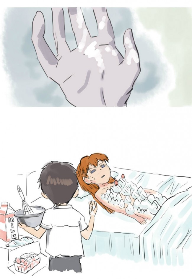 【エロ同人・エロ漫画】エヴァのアスカさんメインのフルカラーエロ画像ｗｗｗ-19