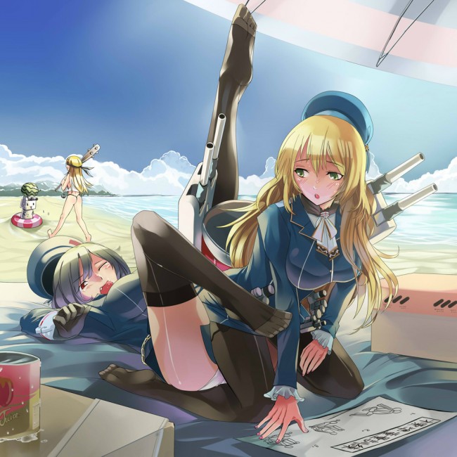  艦これ（艦隊これくしょん）のフルカラーエロ画像キター！エッチな艦娘たちの中に仲間外れがいるよｗｗｗｗｗｗｗ (22)