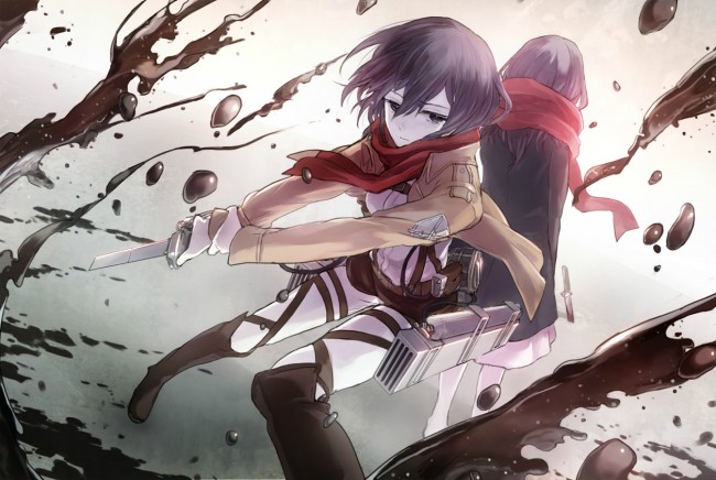 進撃の巨人のフルカラーエロ同人キター！アニとミカサのエッチな画像ですｗｗｗｗｗｗｗｗｗｗｗ (59)