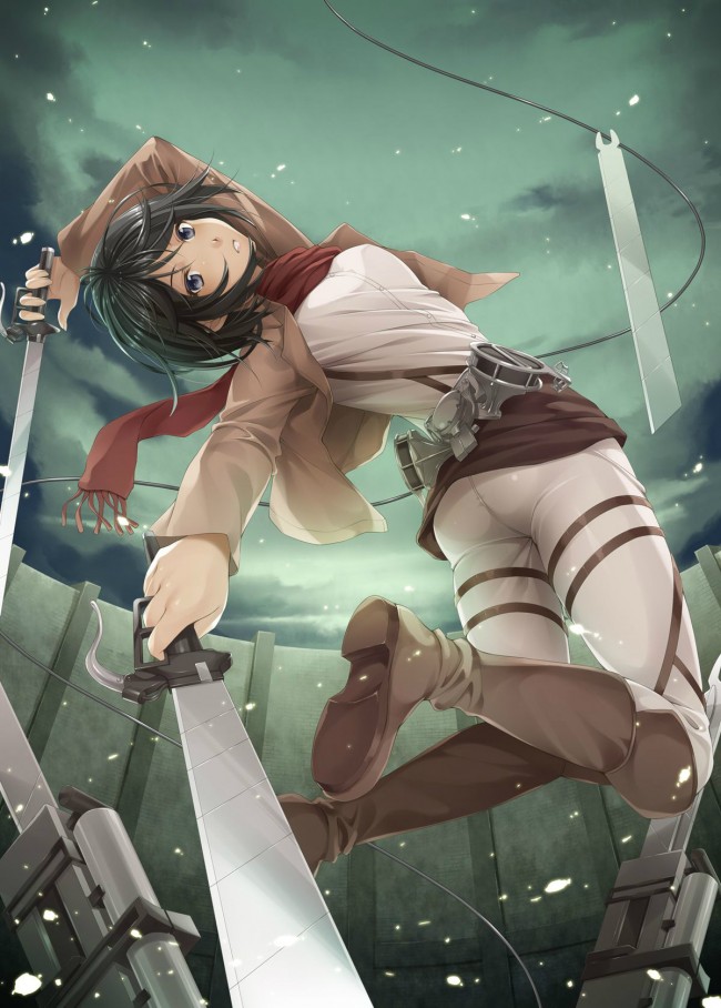 進撃の巨人のフルカラーエロ同人キター！アニとミカサのエッチな画像ですｗｗｗｗｗｗｗｗｗｗｗ (3)