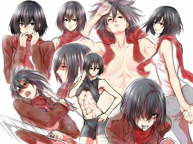 進撃の巨人のフルカラーエロ同人キター！アニとミカサのエッチな画像ですｗｗｗｗｗｗｗｗｗｗｗ (15)