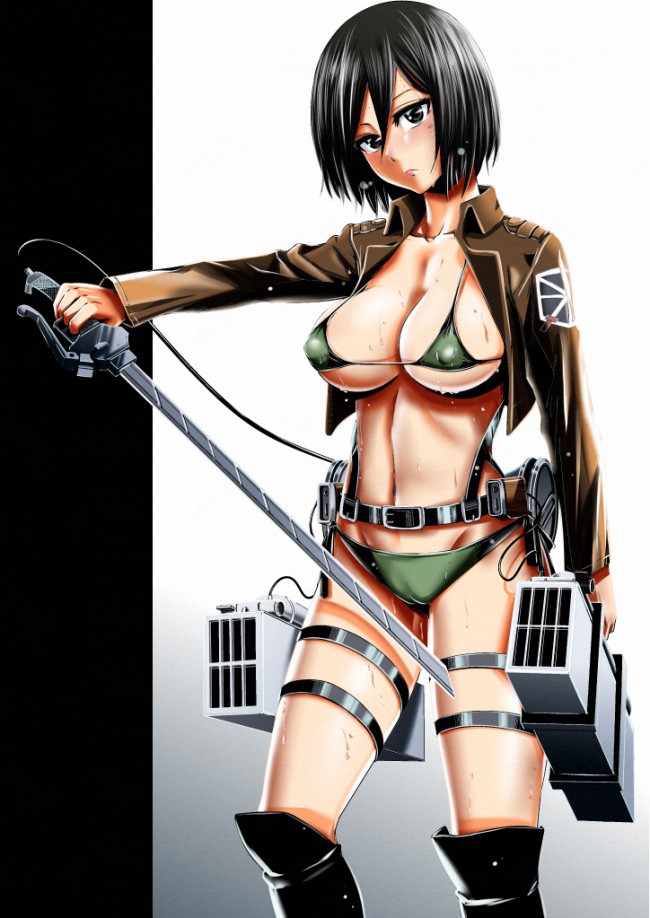 進撃の巨人のフルカラーエロ同人キター！ミカサとエッチしたら大変そうｗｗｗｗｗｗｗｗｗｗｗ (37)