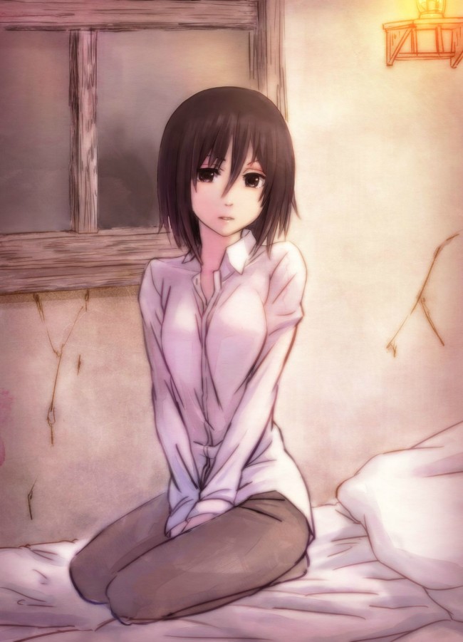 進撃の巨人のフルカラーエロ漫画同人キター！ミカサとはエッチするなら着衣セックスがよいでしょうｗｗｗｗｗｗｗ (55)