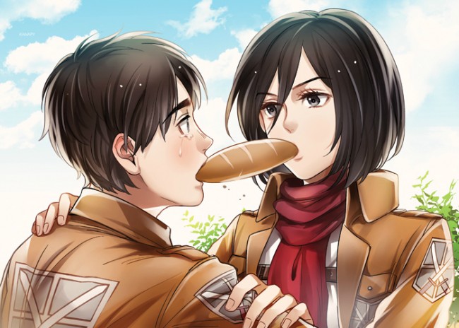 進撃の巨人のフルカラーエロ同人キター！アニとミカサのエッチな画像ですｗｗｗｗｗｗｗｗｗｗｗ (5)