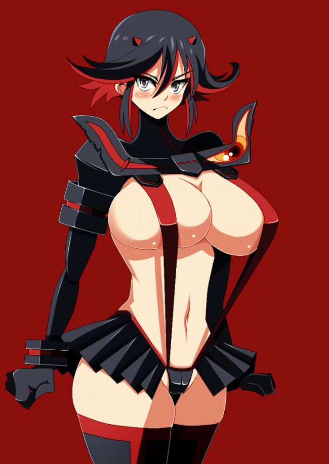 爆乳の鬼龍院皐月がニブルファックされたり纏流子もたっぷりなキルラキルのフルカラーエロ画像！！ (39)