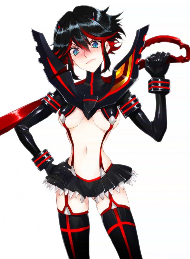 爆乳の鬼龍院皐月がニブルファックされたり纏流子もたっぷりなキルラキルのフルカラーエロ画像！！ (34)