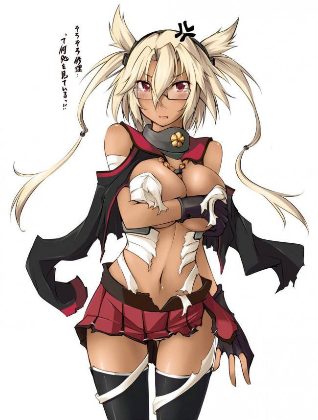 褐色巨乳の武蔵の魅力たっぷりなフルカラーエロ画像だよ～ｗｗｗ (7)