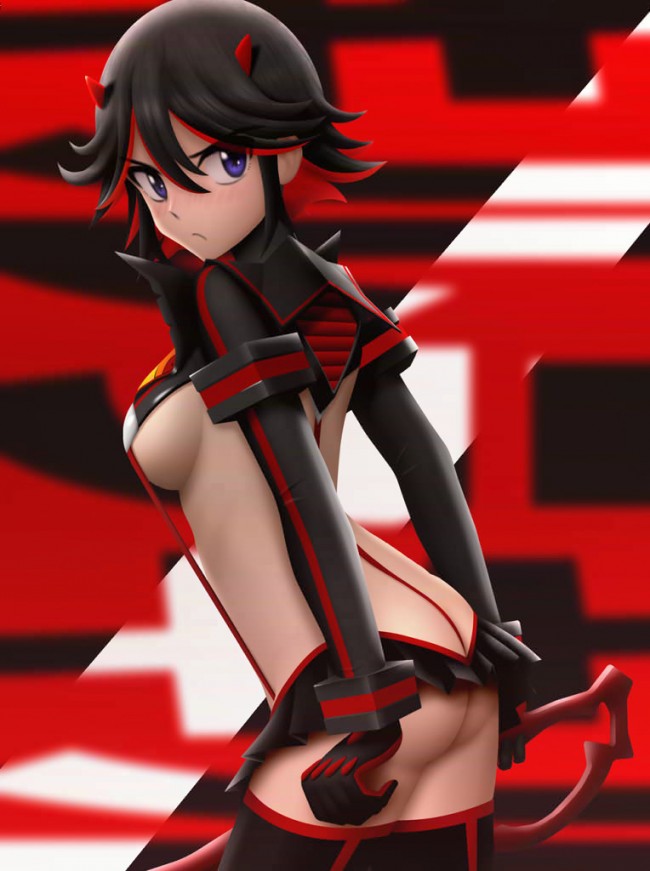 爆乳の鬼龍院皐月がニブルファックされたり纏流子もたっぷりなキルラキルのフルカラーエロ画像！！ (33)