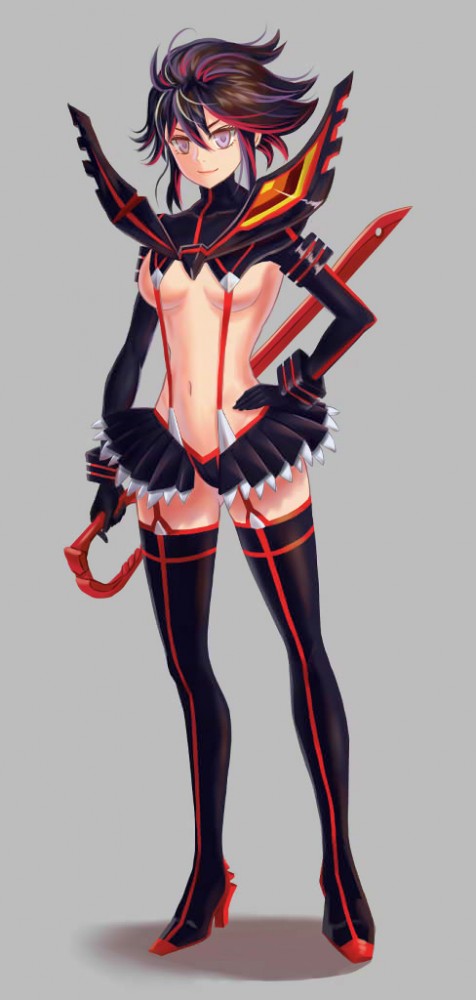 纏流子と鬼龍院皐月がメインなキルラキルのフルカラーエロ同人画像！！！！ (28)