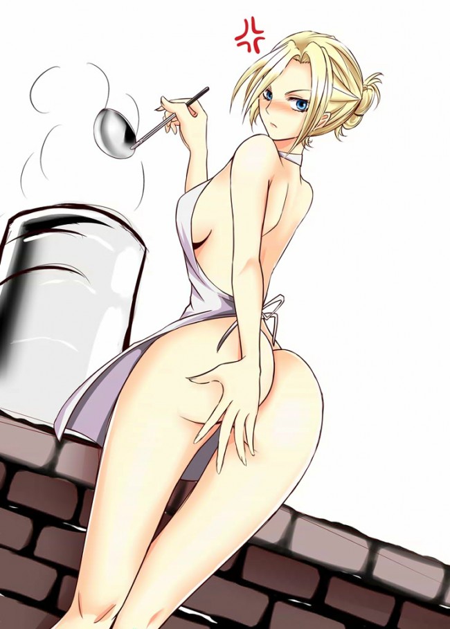 アニがメインのエロ画像集！！裸エプロンエロ杉ヤバイｗｗｗｗｗｗｗｗ (43)