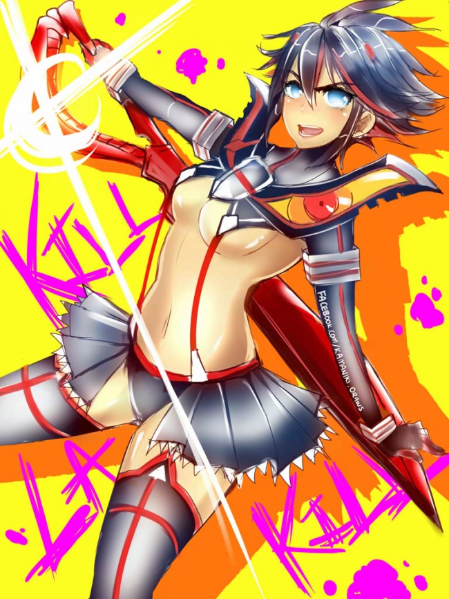 纏流子と鬼龍院皐月がメインなキルラキルのフルカラーエロ同人画像！！！！ (34)