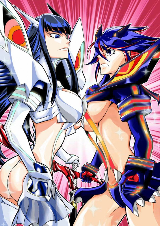 爆乳の鬼龍院皐月がニブルファックされたり纏流子もたっぷりなキルラキルのフルカラーエロ画像！！ (21)