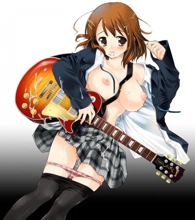 けいおんメンバー勢ぞろいのフルカラーエロ画像！！むぎちゃんは複数ちんこに囲まれ２穴ファックｗ (52)