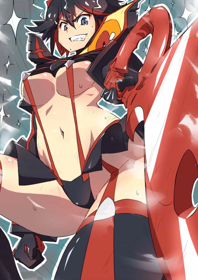 纏流子と鬼龍院皐月がメインなキルラキルのフルカラーエロ同人画像！！！！ (27)