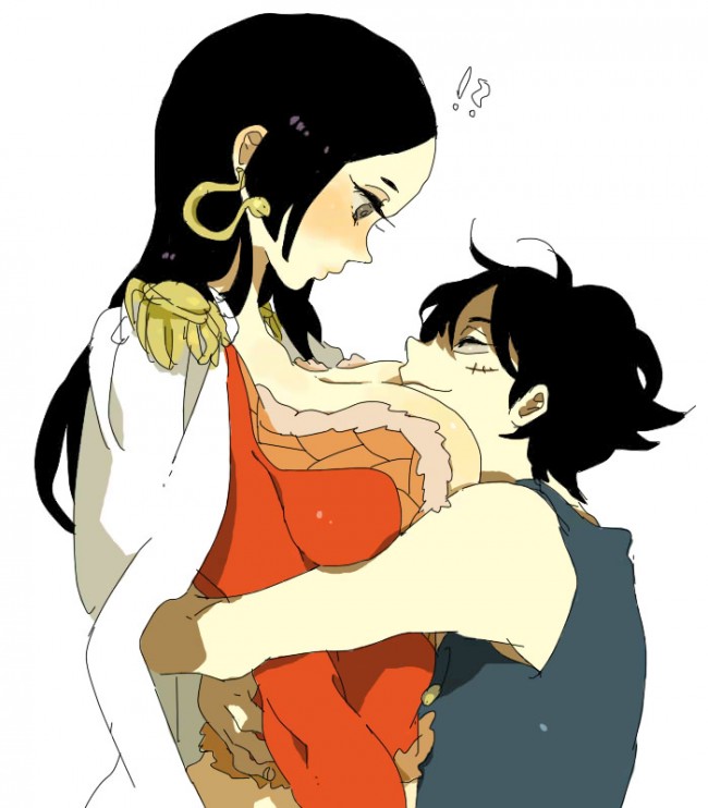 ワンピース・ONE PIECEのフルカラーエロ漫画同人キター！ボア・ハンコックがいっぱいキターｗｗｗｗｗｗｗ (40)