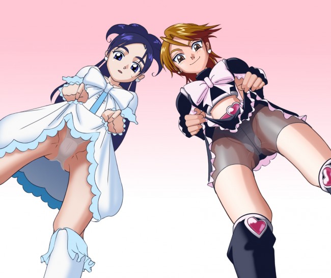コスプレエッチでアへ顔になったり触手出てきたりと多彩なふたりはプリキュアのフルカラーエロ同人画像ですｗｗｗ (59)