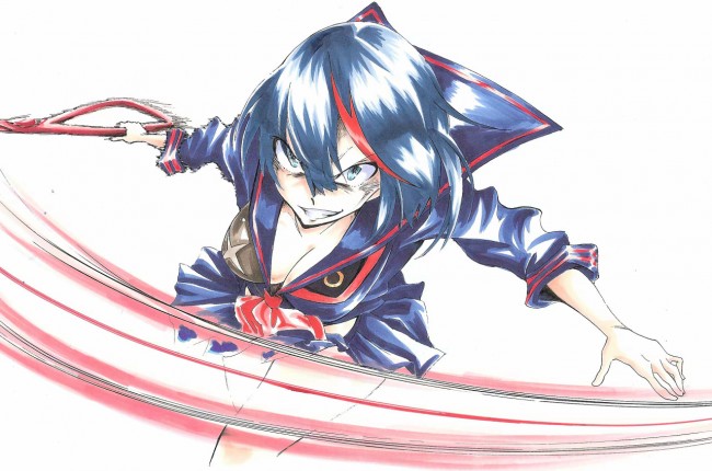 纏流子が複数ちんこに陵辱されたり鬼龍院皐月がアへ顔でフェラチオしたりのフルカラーエロ画像集！！！ (42)