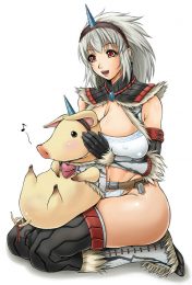 モンスターハンターのエロ同人のフルカラーのエロ画像ですぅｗその1