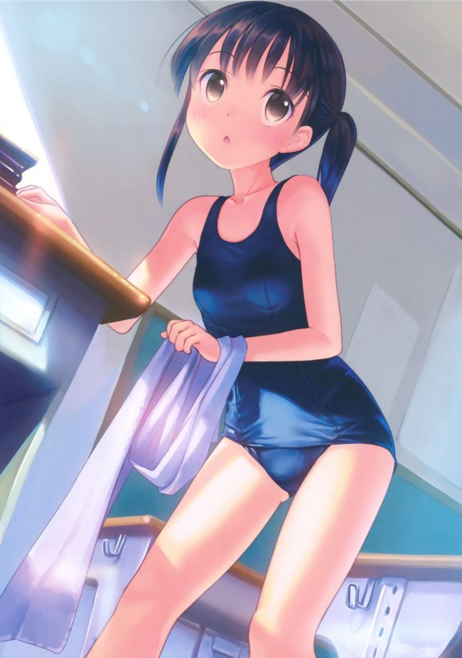 【エロ漫画】スク水少女とか巨乳ちゃんとかのフルカラーエロ画像ですぅ！ (48)