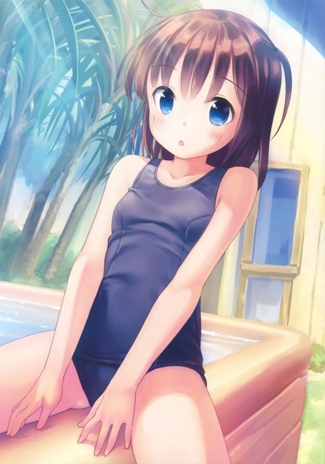 【エロ漫画】スク水少女とか巨乳ちゃんとかのフルカラーエロ画像ですぅ！ (47)