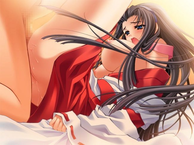 【エロ漫画】エロい巫女さんのフルカラーエロ画像ですぅ！ (3)
