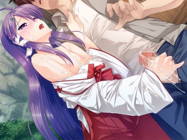 【エロ漫画】エロい巫女さんのフルカラーエロ画像ですぅ！ (4)