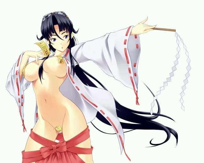巫女さんの神々しいエロ画像 その16 (9)