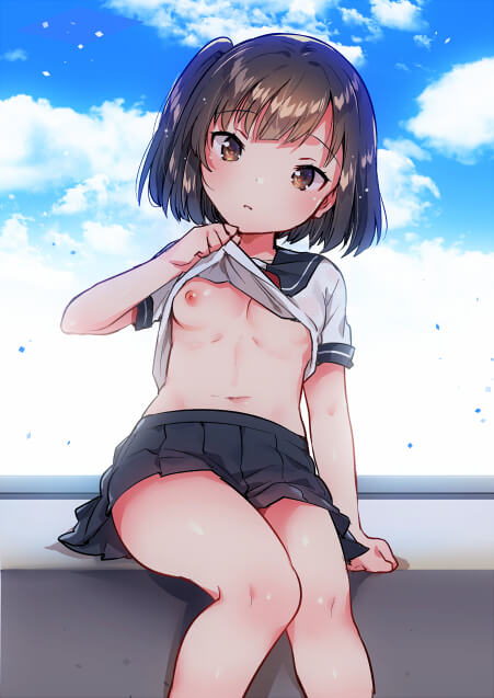【エロ漫画】野外で青姦エッチしたり露出しちゃってるエロ画像ですぅ【無料 エロ同人】_28
