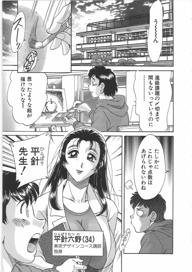 美人講師さんが芸術の為にってヌードモデルをしてくれるんだけど、発情しちゃってオナニーし始めて…17