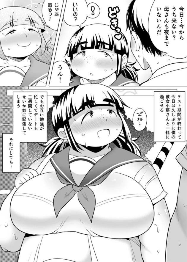 いい子だけど地味ぽちゃなJK彼女とのイチャラブエッチ！【無料 エロ同人】5