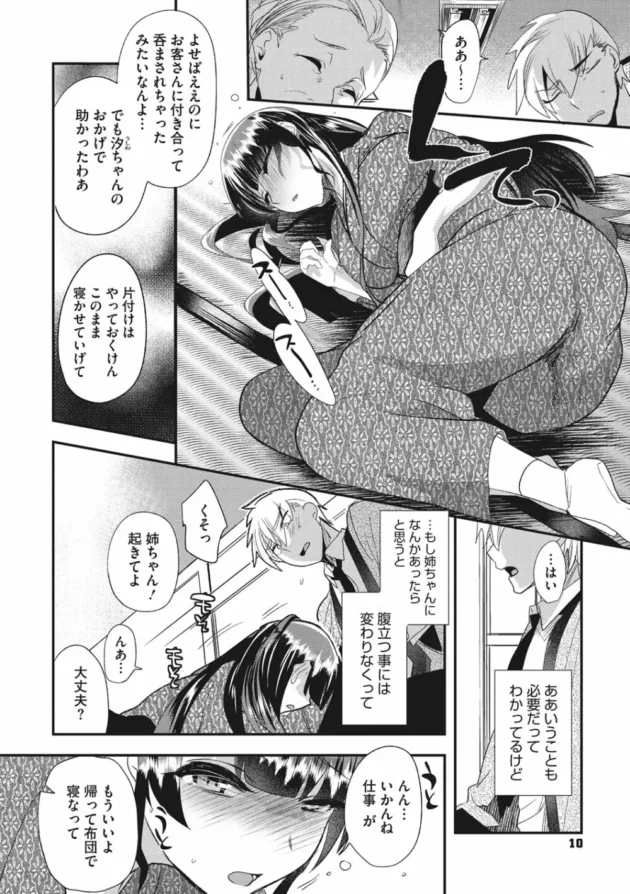 久々に再会した旅館仲居の姉の酔いつぶれた姿に理性抑制効かずエッチしちゃいました【無料 エロ同人】10