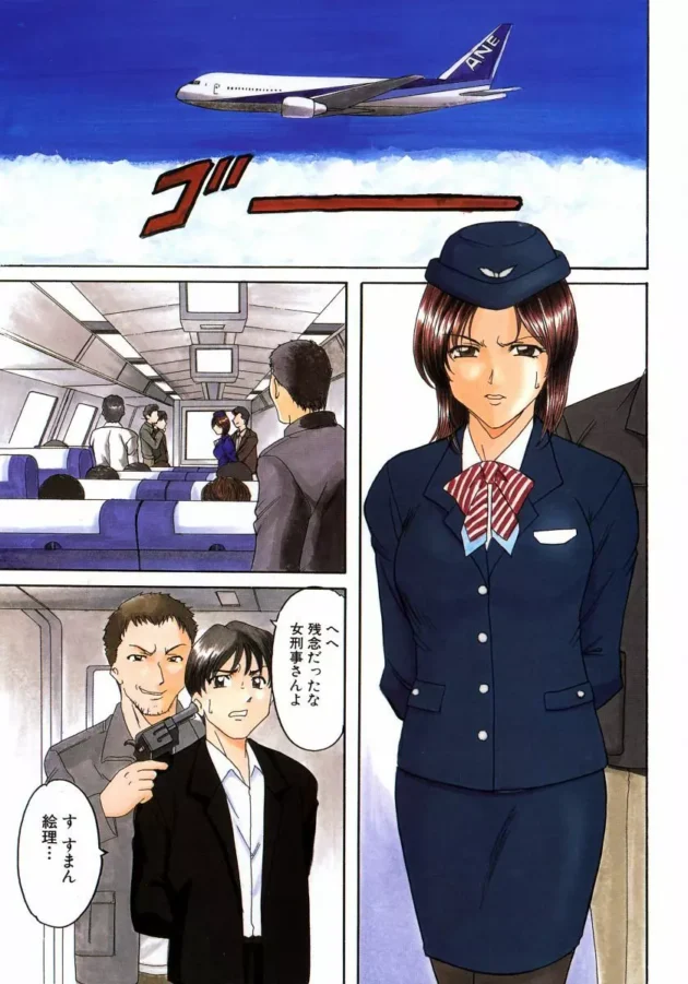 ハイジャック犯が客室乗務員になりすました女刑事を脅迫して鬼畜陵辱な羞恥プレイをさせちゃうｗｗｗｗｗｗｗｗｗ2