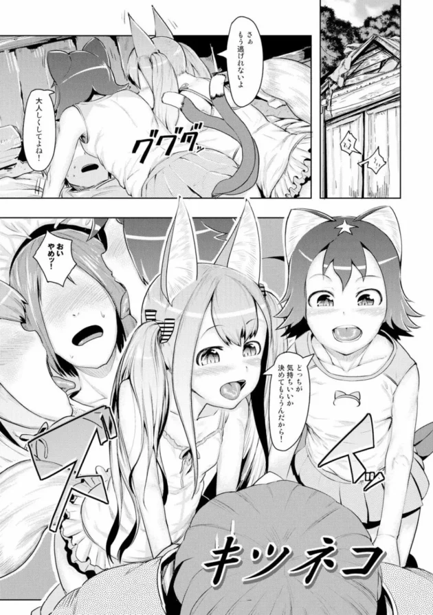 発情期なキツネの少女達に分身の術やバキュームフェラされつつハーレム乱交中出しＳＥＸ【無料 エロ同人】4