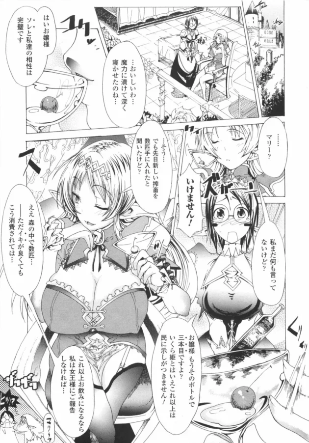 エルフのお姫様がザーメン奴隷の男達と体中の穴を使って乱交しちゃうよ【あまぎみちひと エロ同人】6