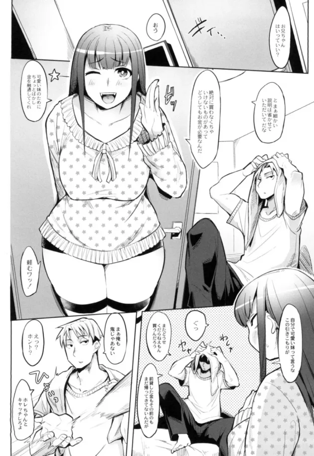 ムチムチ巨乳のだらしない妹に金貸してとせがまれ諦めさせる為にエロ奉仕強要したら受け入れられて近親相姦エッチ【無料 エロ同人】8