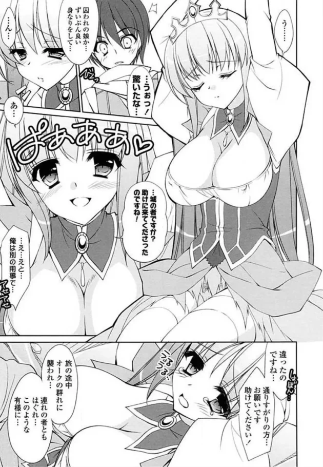 巨乳のお姫様を偶然助けたら惚れられてチューされた泥棒さん。どうしてもエッチしてくれって言って…【無料 エロ同人】5