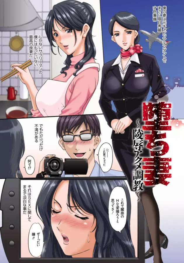 元キャビンアテンダントでプライドが高い妻が5日間にわたって陵辱調教された記録…4