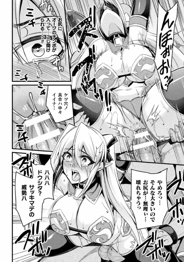エルフの女戦士がオークに捕らわれてしまい肉便器堕ち…【無料 エロ同人】10