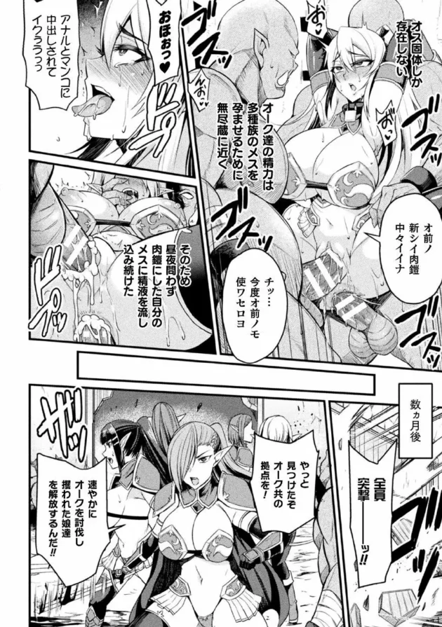 エルフの女戦士がオークに捕らわれてしまい肉便器堕ち…【無料 エロ同人】18
