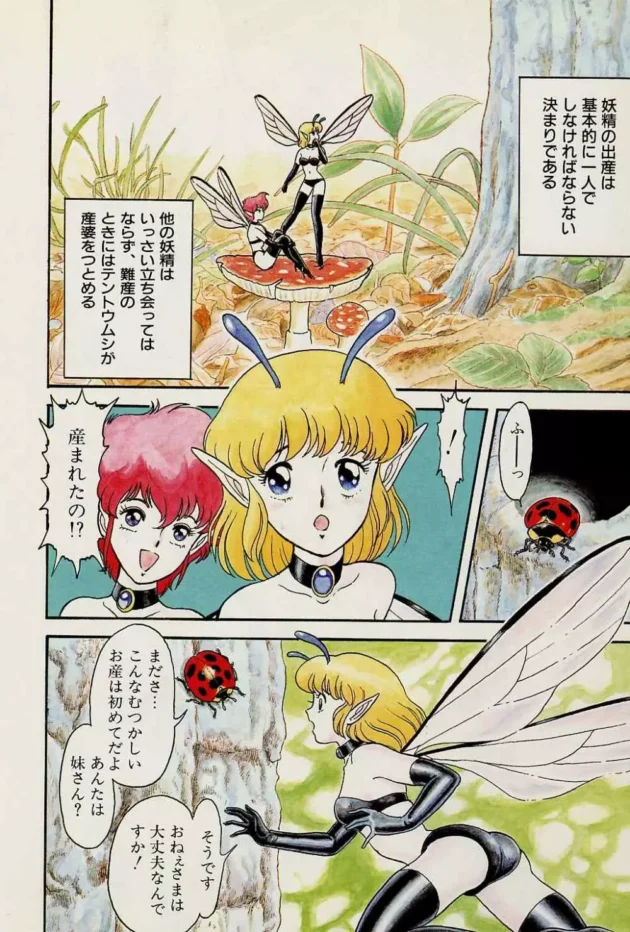 妖精さんをテントウ虫さんとかゾウムシさんが責めたりしちゃうマニアックな作品に仕上がっております【無料 エロ同人】10