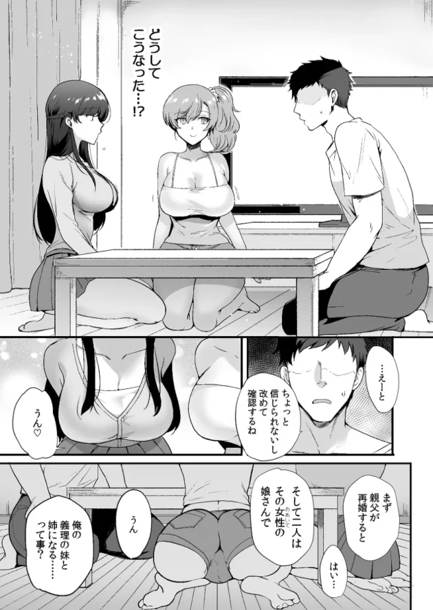 ドスケベ美女姉妹との同居生活が始まっちまいましたｗ【無料 エロ漫画】-7