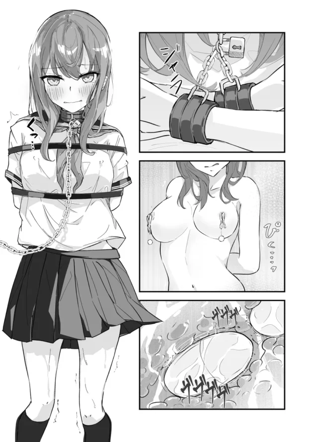 彼氏を人質に取られた合気道JKが屈辱の拘束レイプ…【無料 エロ漫画】-11