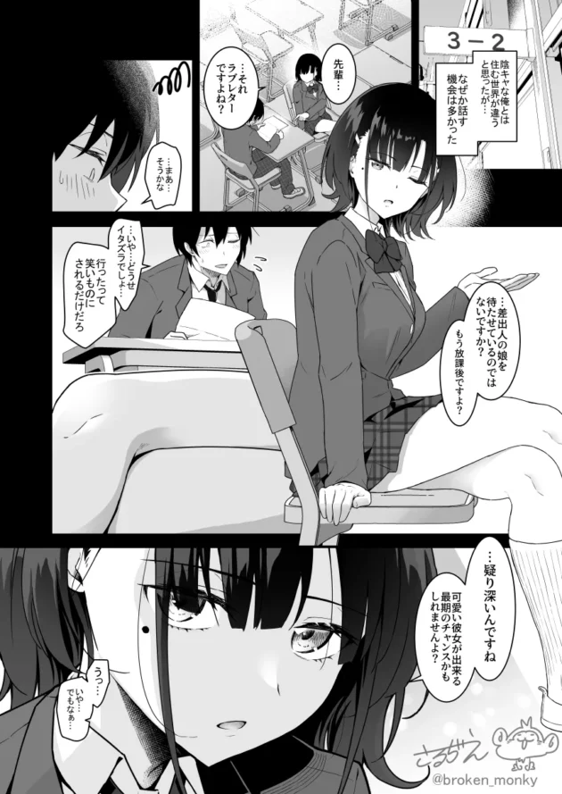ミステリアス系美少女に家賃は身体で払うので泊めてほしいと言われて…【無料 エロ漫画】-3