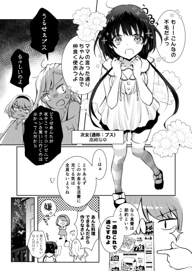 親が生活費として置いて行ったお金の独り占めを企む三姉妹たちがレズプレイ始めちゃうｗ【無料 エロ漫画】-7-scaled